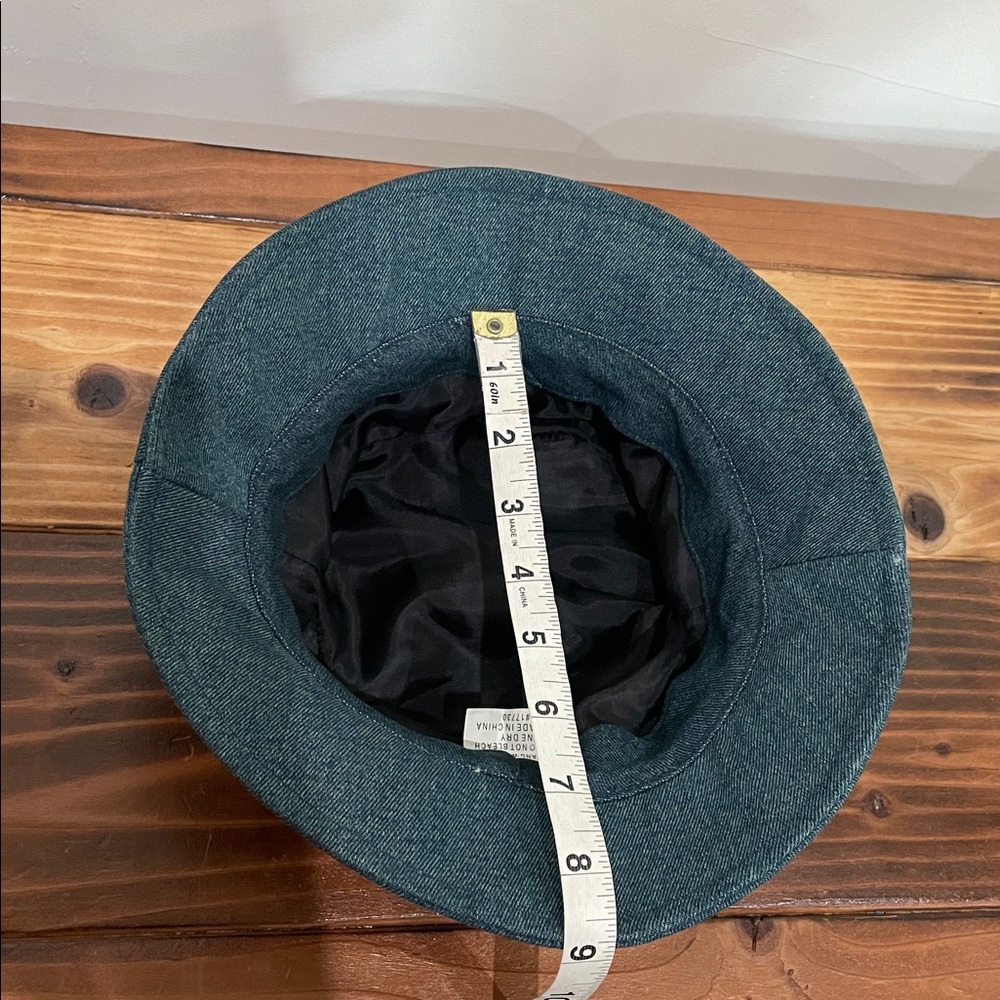 Patchwork Denim Bucket Hat Size Small - image 7